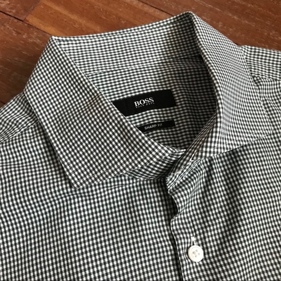 hugo boss slim fit white dress shirt